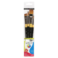 DALER ROWNEY System3 sada štetcov na akryl SH 401 4 ks