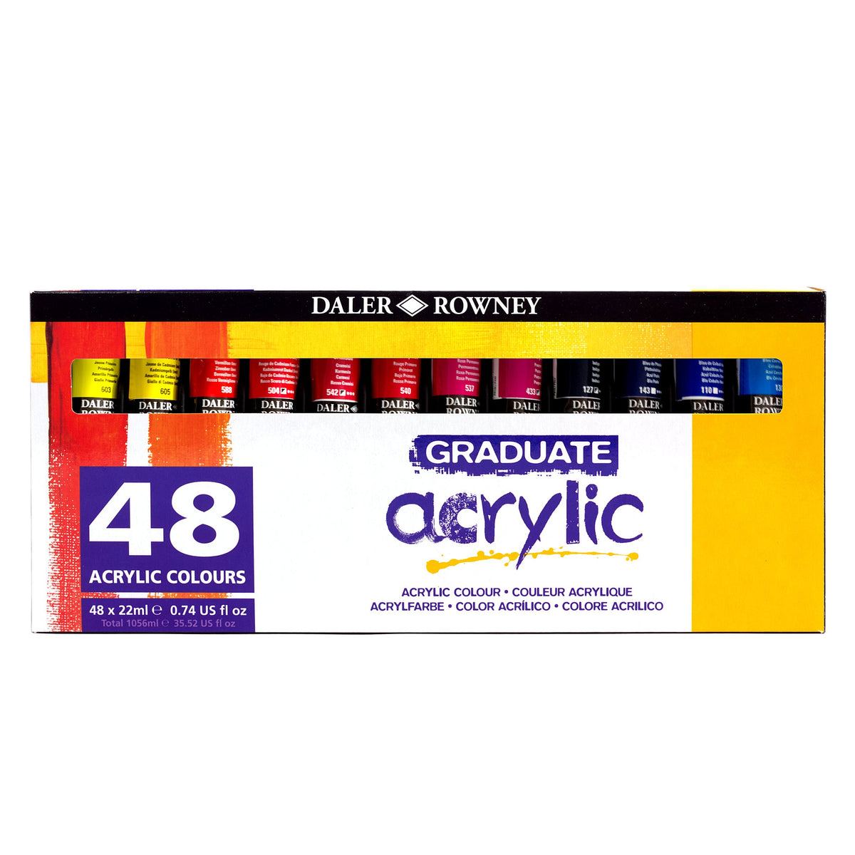 DALER ROWNEY Graduate sada akrylových farieb 48 x 22 ml