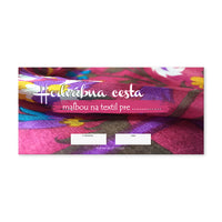 Darčekový POUKAZ - Hodvábna cesta maľbou na textil — obrázok 3