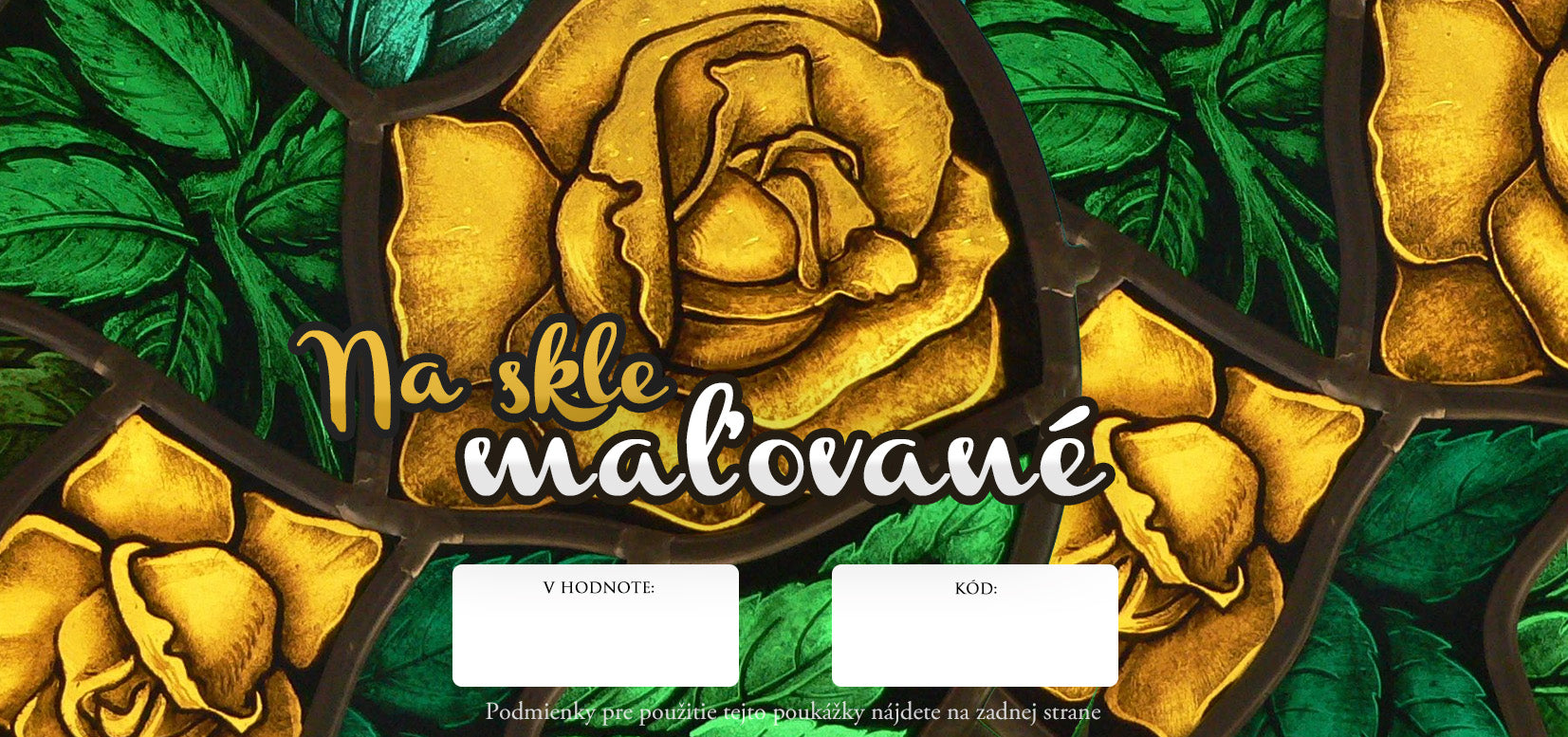 Darčekový POUKAZ - Na skle maľované — obrázok 2