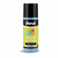 Zlupovacia farba na sklo DARWI Paint & Peel 3v1 80 ml – modrá glitrová