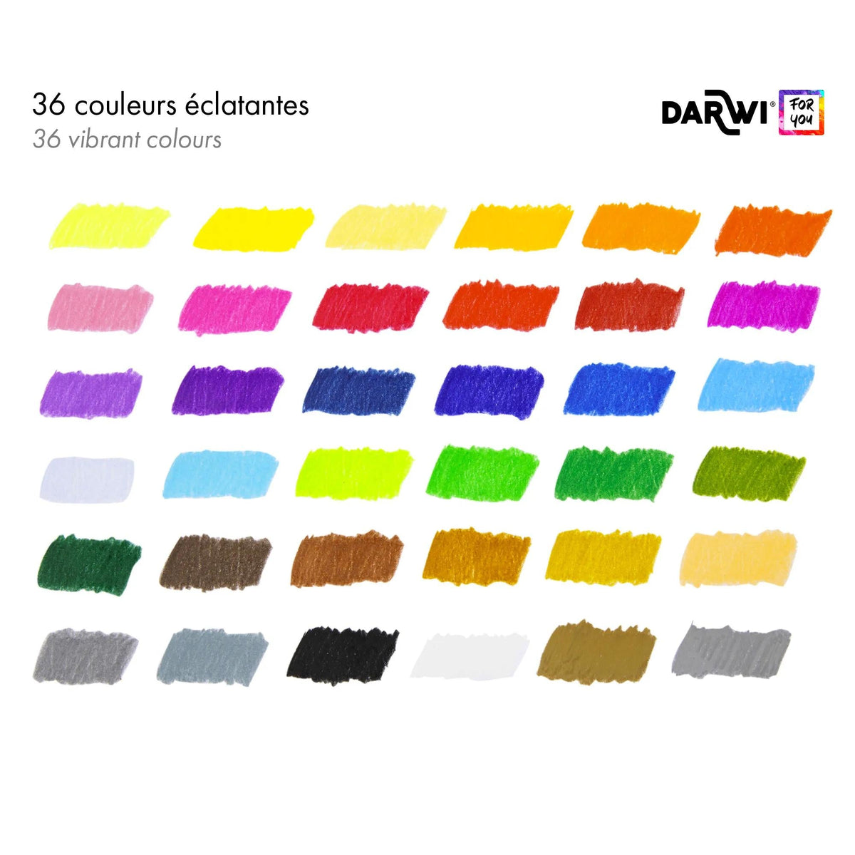 DARWI sada farebných pasteliek 36 ks