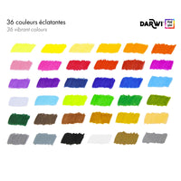 DARWI sada farebných pasteliek 36 ks