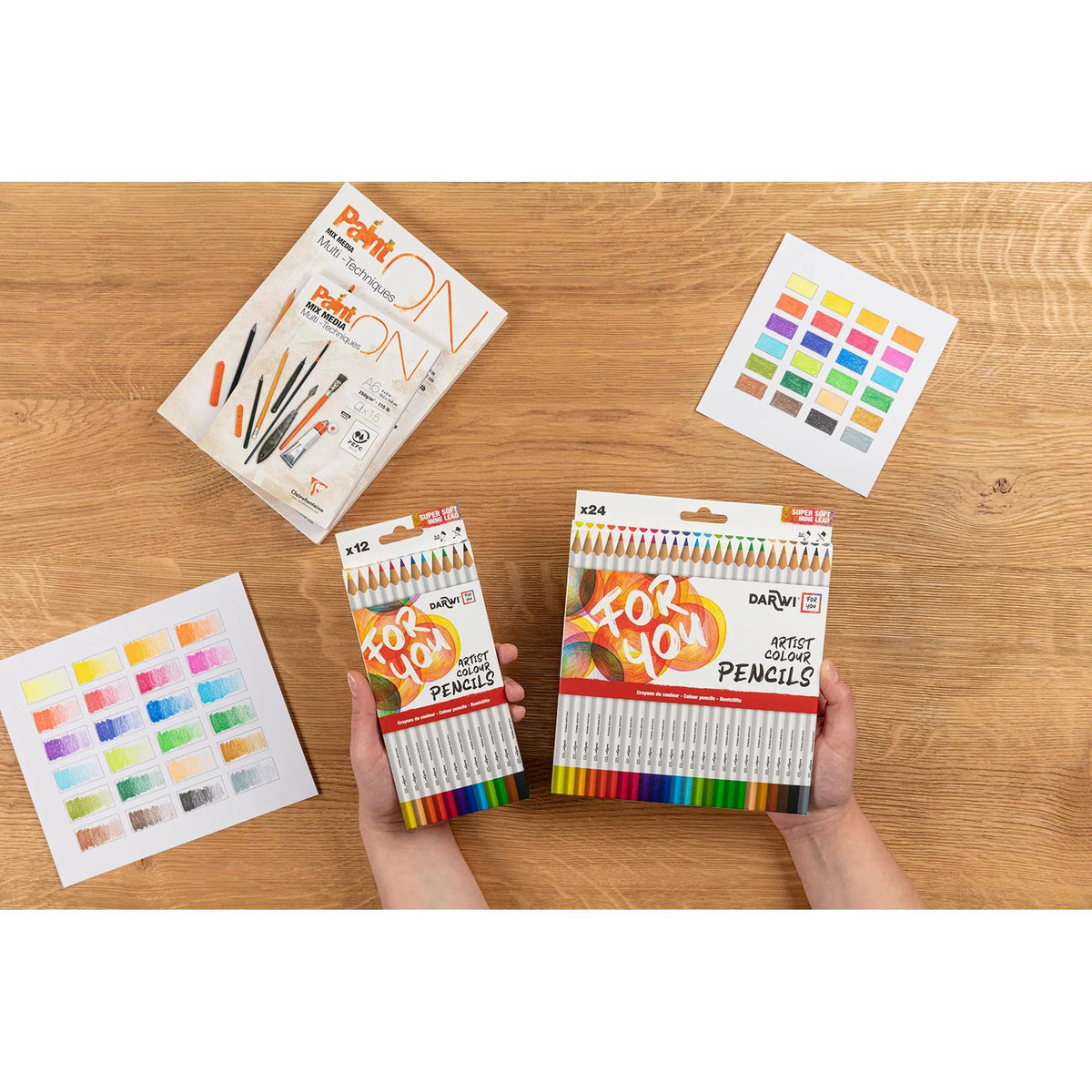 DARWI sada farebných pasteliek 36 ks