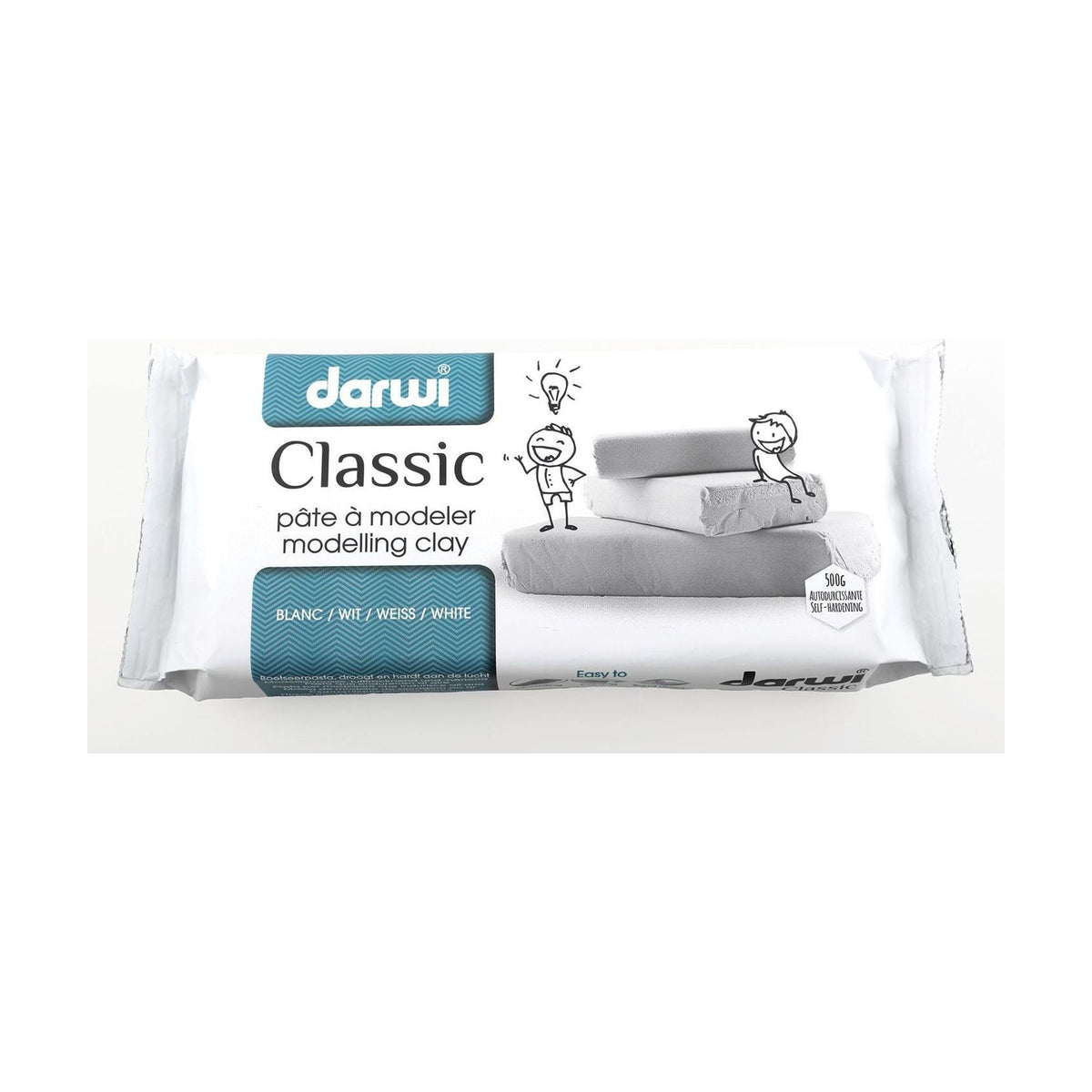 DARWI samotvrdnúca modelovacia hmota 500 g biela