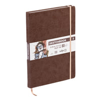 Skicovací blok DARWI Brown A4 140 g/m² 80 listov