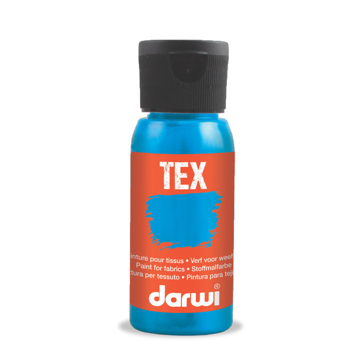 DARWI TEX farba na textil 50 ml – 280 tyrkysová modrá