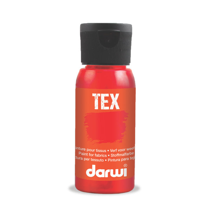 DARWI TEX farba na textil 50 ml – 420 karmínová červená