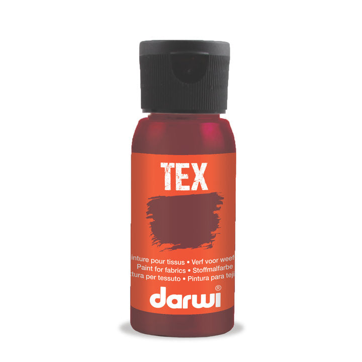 DARWI TEX farba na textil 50 ml – 470 červená regina