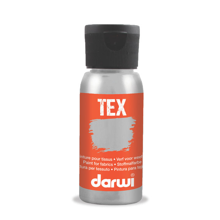 DARWI TEX farba na textil 50 ml – 81 strieborná