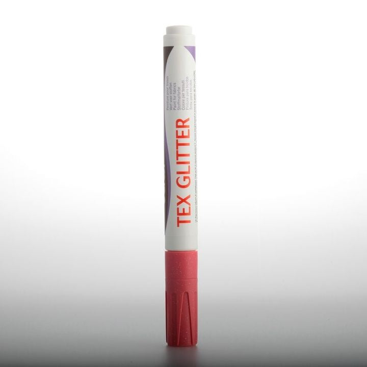 DARWI TEX fixy na textil glitrové 6ml – ružová