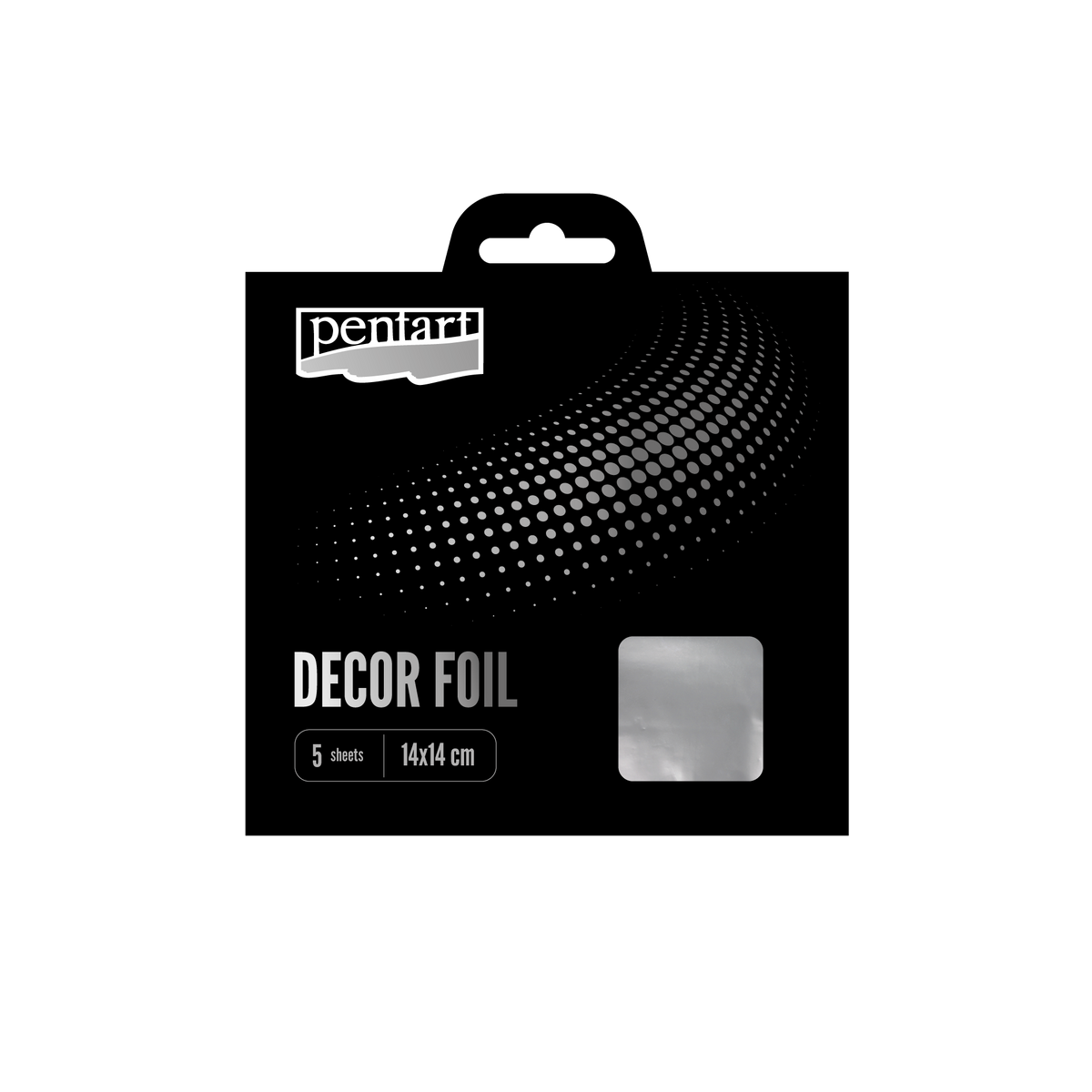 Decor foils metallic 14 x – strieborná cm