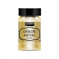 Dekoračná farba Pentart 100 ml metalická matná | rôzne farby — obrázok 1