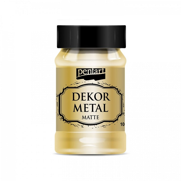 Dekoračná farba Pentart 100 ml metalická matná | rôzne farby — obrázok 8