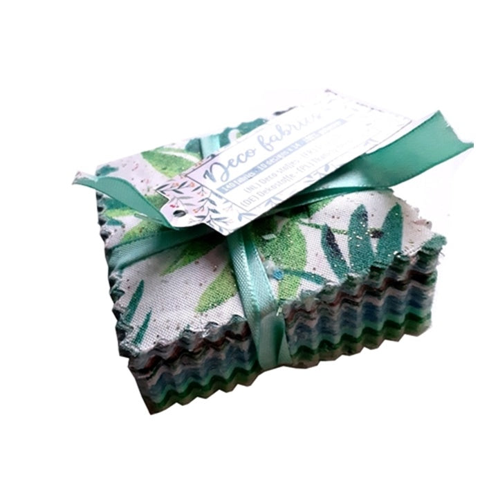 Dekoračné mini látky na patchwork 140 ks | rôzne odtiene — obrázok 1