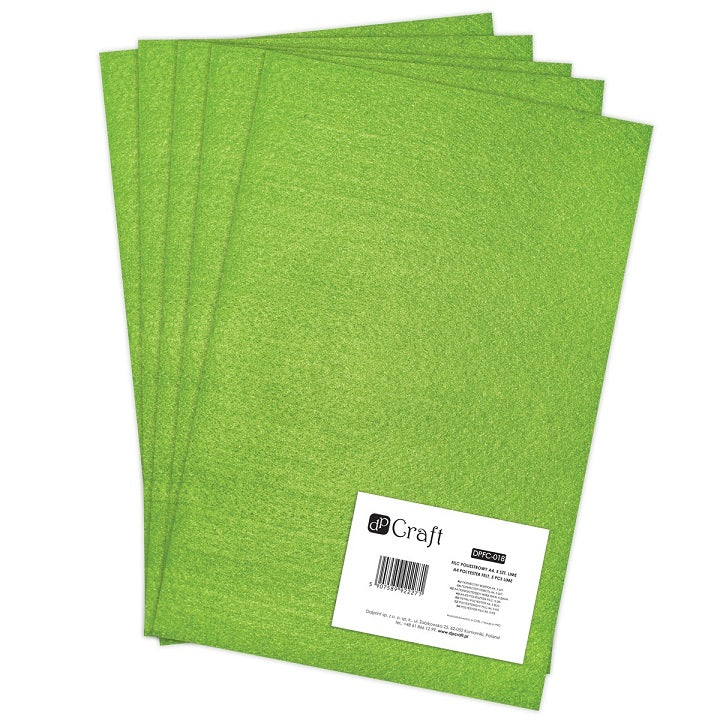 Dekoračný filc 30 x 20 cm rôzne farby / 1ks – LIME