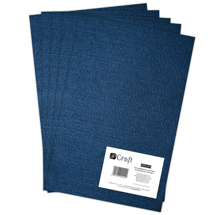 Dekoračný filc 30 x 20 cm rôzne farby / 1ks – NAVY