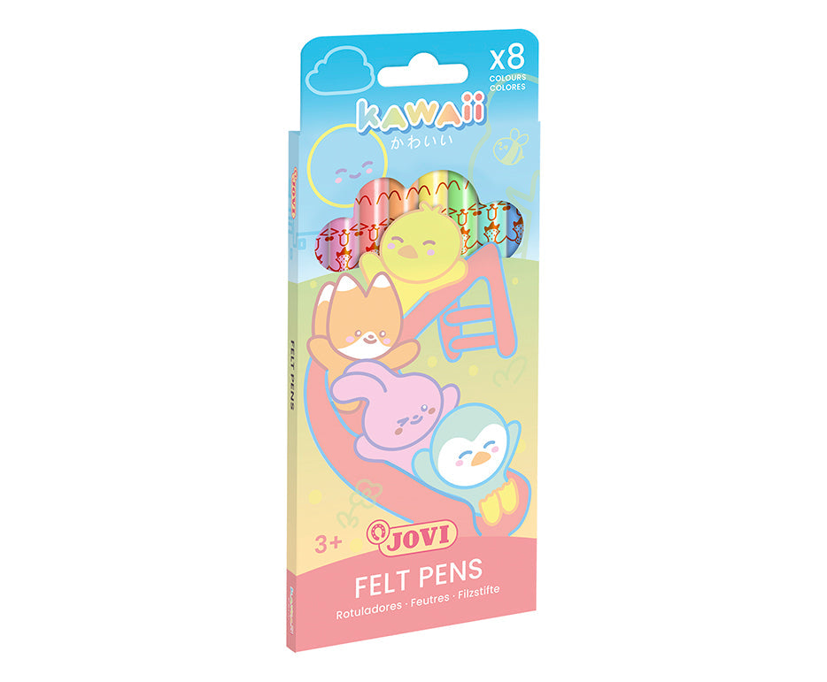 Detské fixky JOVI Kawaii / sada 8 ks - 3 mm