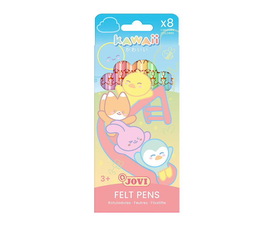 Detské fixky JOVI Kawaii / sada 8 ks - 3 mm