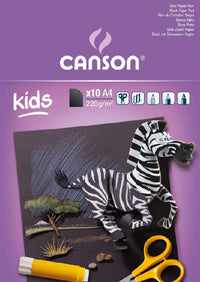 Detský skicár CANSON Kids 220 g - 10 listov, 24 x 32 cm, lepený