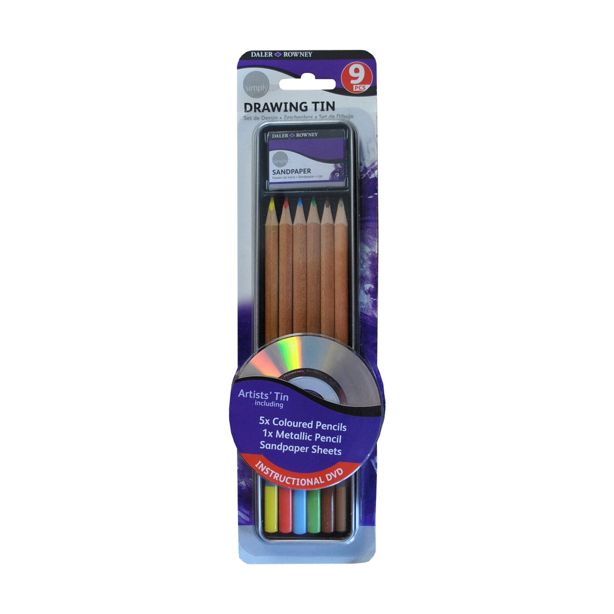 DALER ROWNEY D&R Simply sada na skicovanie s príslušenstvom 9 ks