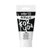 Akrylová farba DARWI Acryl 75 ml – Čierna