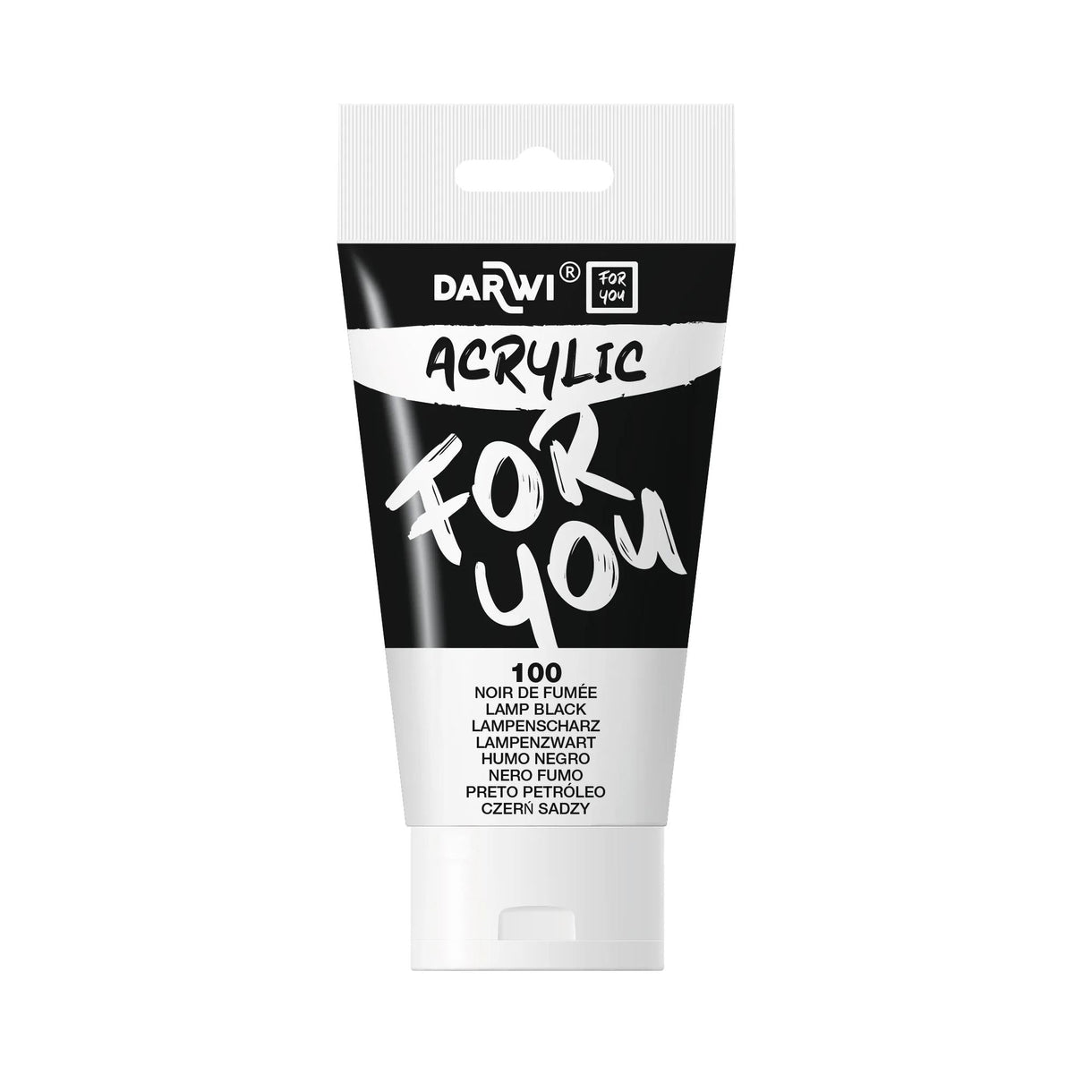 Akrylová farba DARWI Acryl 75 ml – Čierna