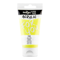 Akrylová farba DARWI Acryl 75 ml – Neónová žltá
