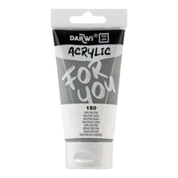 Akrylová farba DARWI Acryl 75 ml – Neutrálna sivá