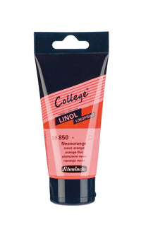 Farba na linoryt Schmincke College Linol 75 ml – 850 Neónová oranžová