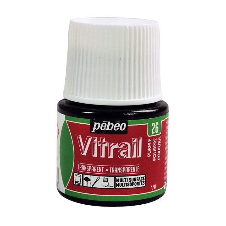 Farba na sklo Pebeo Vitrail 45 ml | rôzne farby — obrázok 3