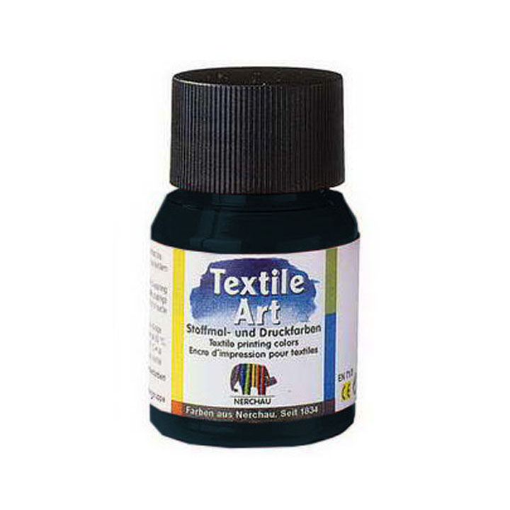 Farba na svetlý textil 59 ml – Čierna