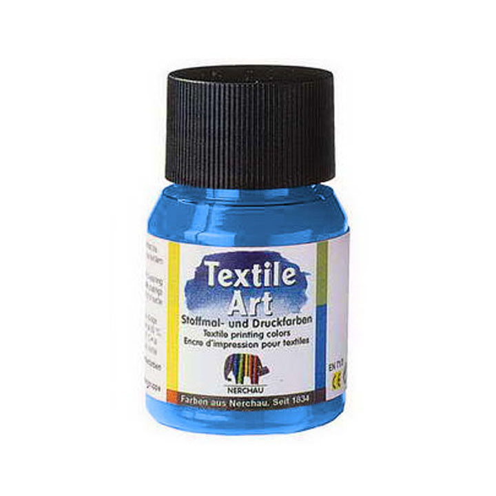 Farba na svetlý textil 59 ml – Modrá