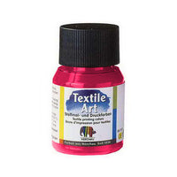 Farba na svetlý textil 59 ml – neónová červená