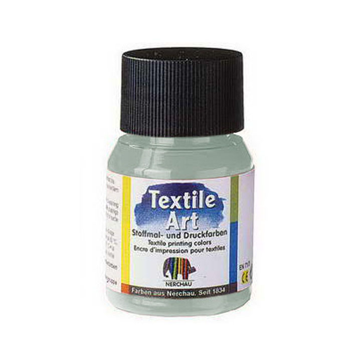 Farba na svetlý textil 59 ml – perleťová strieborná