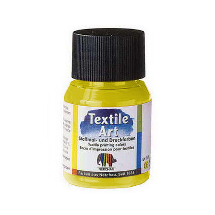 Farba na svetlý textil 59 ml – Žltá