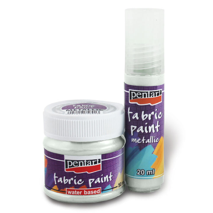Farba na textil metalická - 20 ml | rôzne farby — obrázok 6