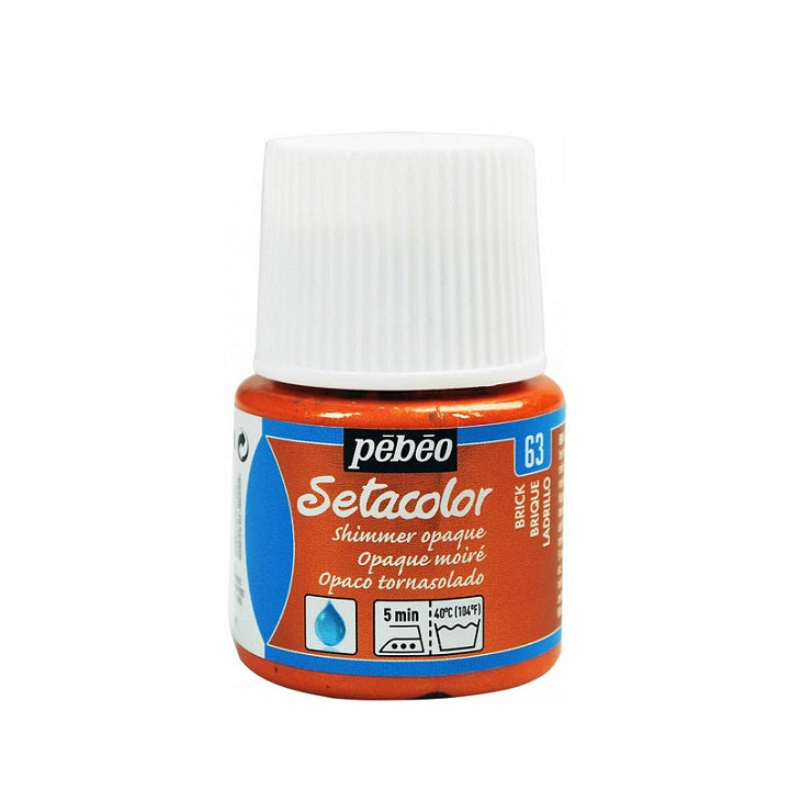 Farba na textil Pebeo Setacolor Opaque Shimmer [metalická] 45 ml | rôzne farby — obrázok 3