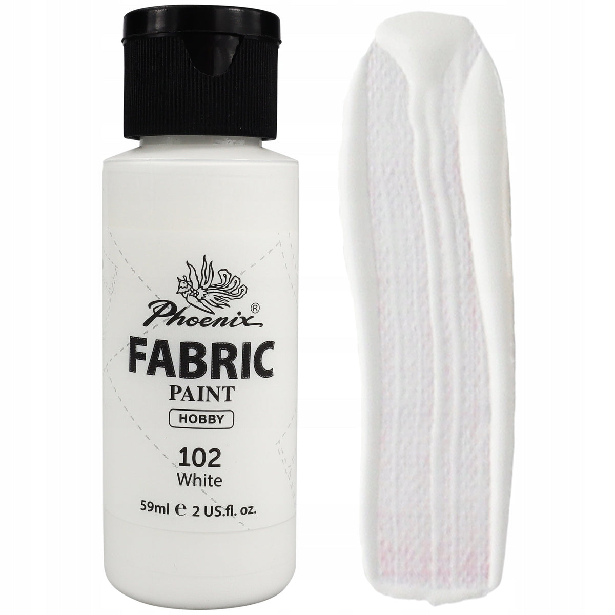 Farba na textil Phoenix 59 ml biela