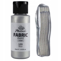 Farba na textil Phoenix 59 ml strieborná 120