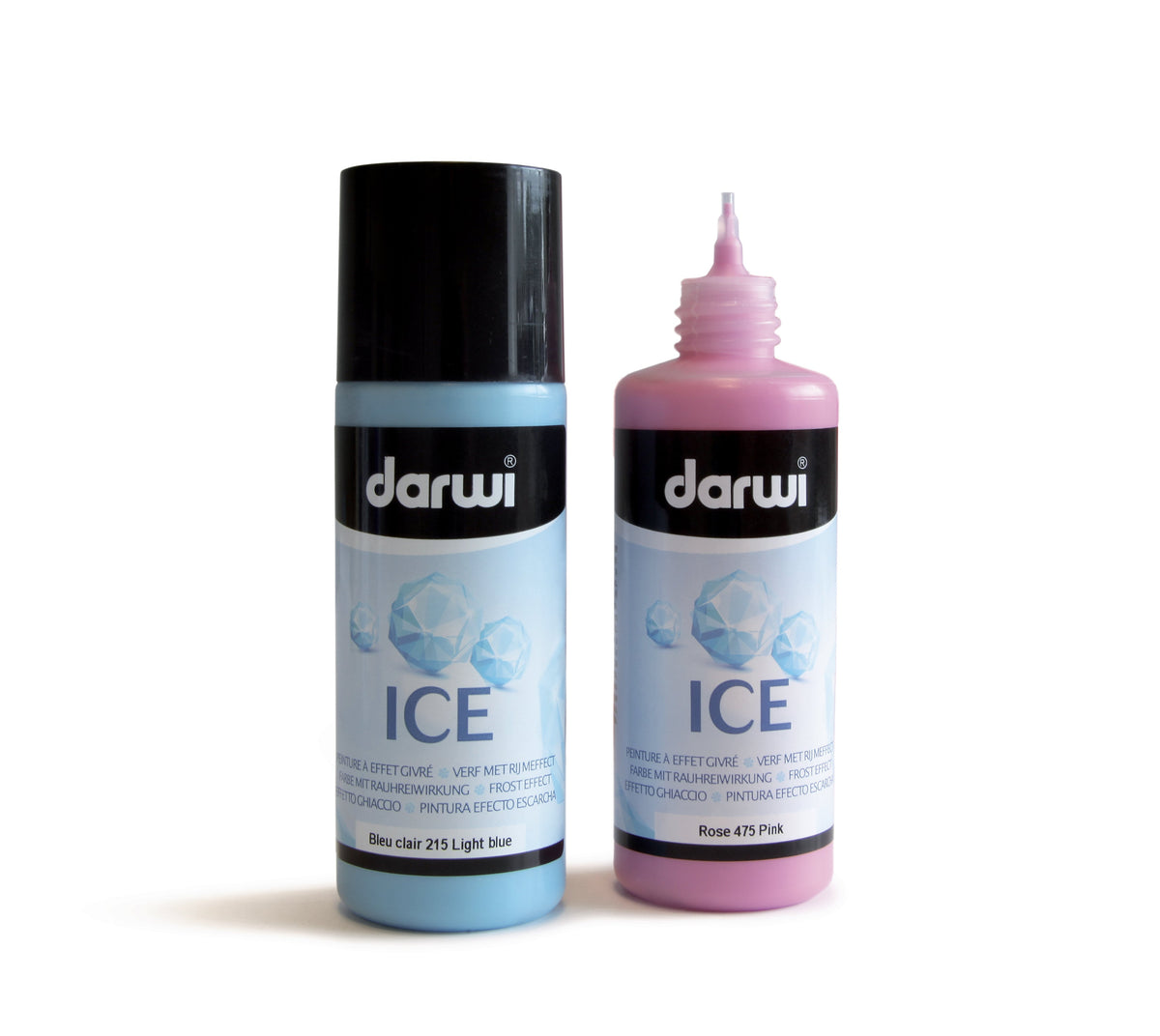 Farba s ľadovým efektom DARWI Ice 80 ml, svetlozelená