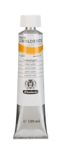Farby na linoryt Schmincke aqua-LINOPRINT 120 ml – 220 Indická žltá