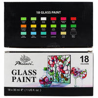 Farby na sklo Phoenix - 18 x 30 ml