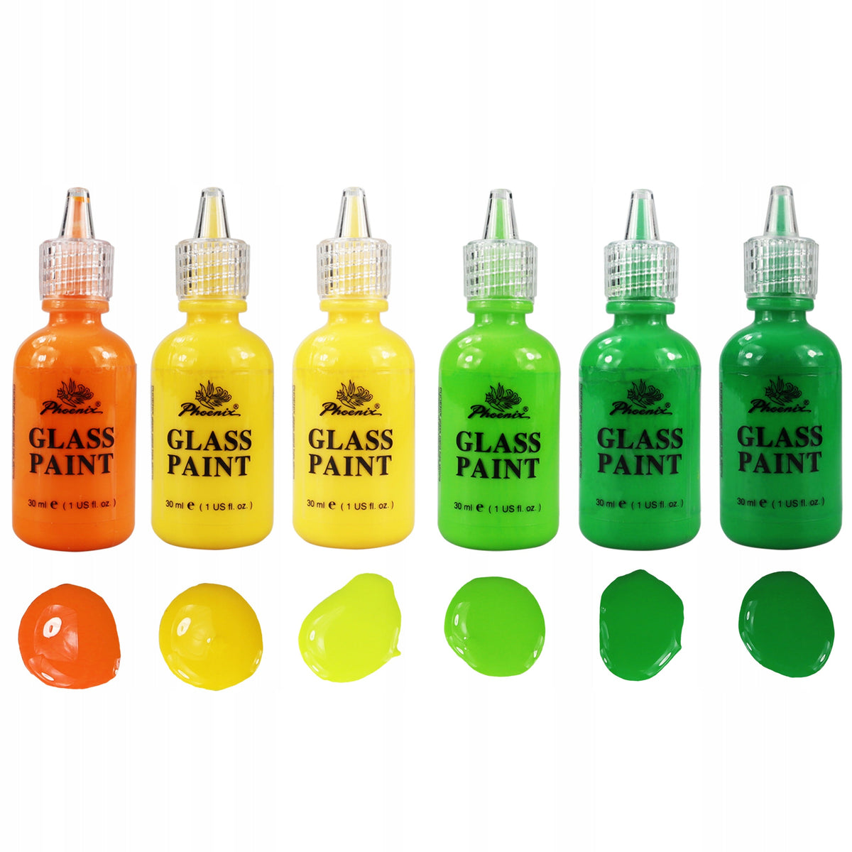 Farby na sklo Phoenix - 18 x 30 ml