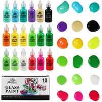 Farby na sklo Phoenix - 18 x 30 ml