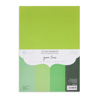 Farebné papiere DP Craft - sada 20 ks – zelená tones