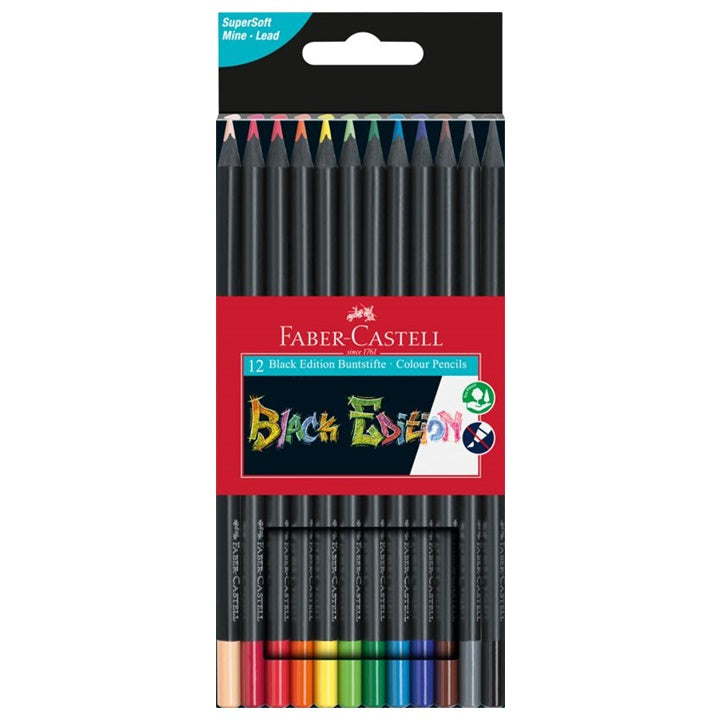 Farebné pastelky Faber-Castell Black Edition