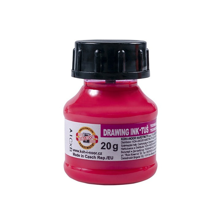 Fluorescenčný technický atrament Koh-I-Noor 20 g – Ružová