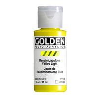 Akrylová farba GOLDEN Fluid 30 ml – Benzimidazolone Yellow Light