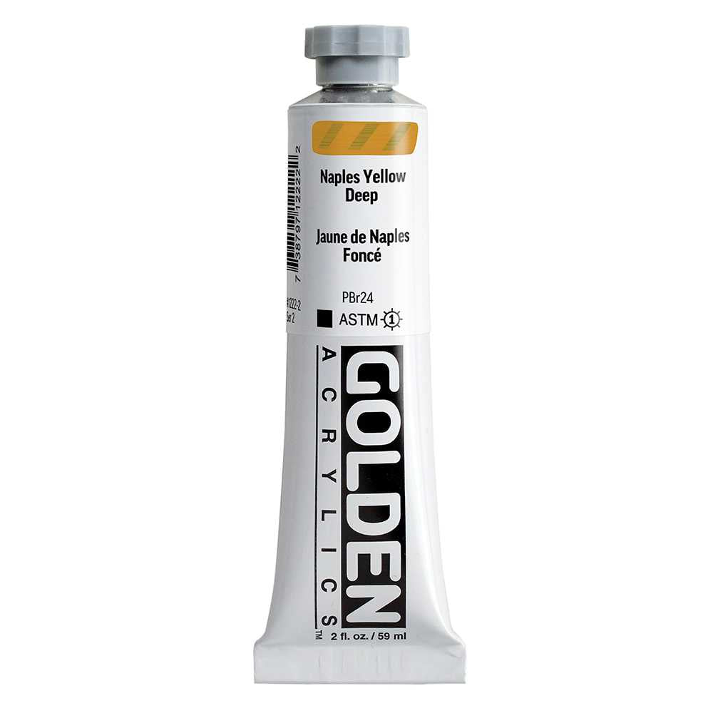 Akrylová farba GOLDEN Heavy Body 59 ml – Naples Yellow Deep